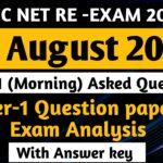 UGC NET 21 AUGUST 2024 Question Paper & Exam Analysis