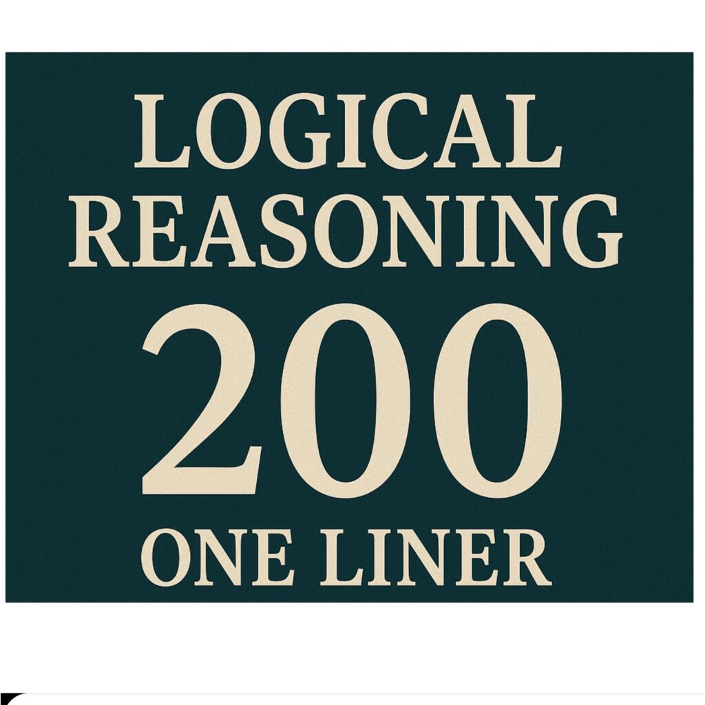 Logical Reasoning One liner