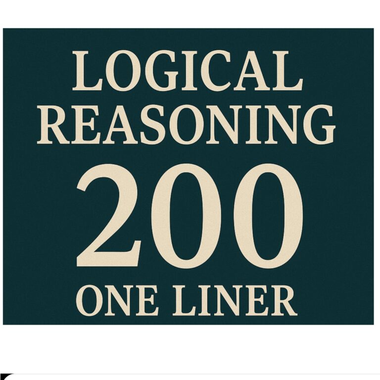 Logical Reasoning One liner Notes UGC NET Logical Reasoning One liner